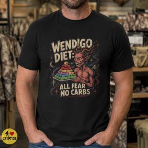 All Fear No Carbs Funny Wendigo Diet Shirt