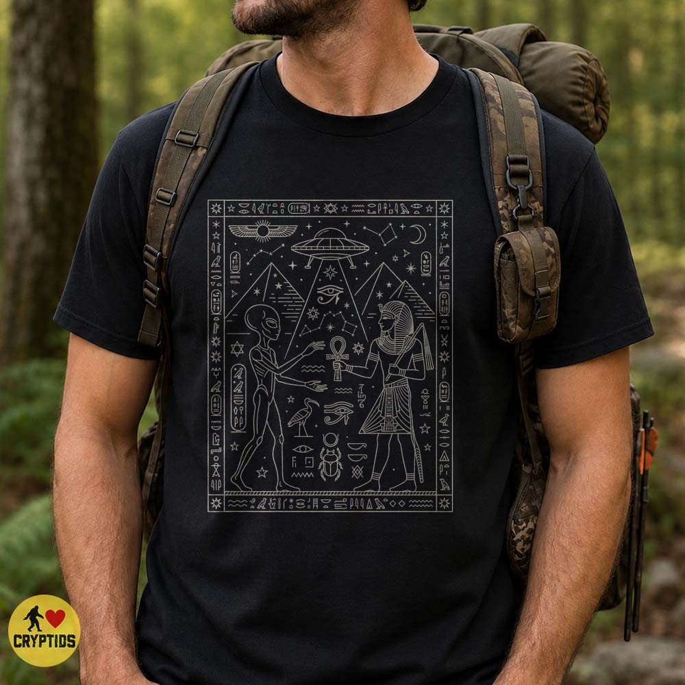 Ancient Egypt Alien UFO T-Shirt, Egyptian Extraterrestrial Mystery 4 Ancient Egypt Alien UFO Shirt, Egyptian Extraterrestrial Mystery