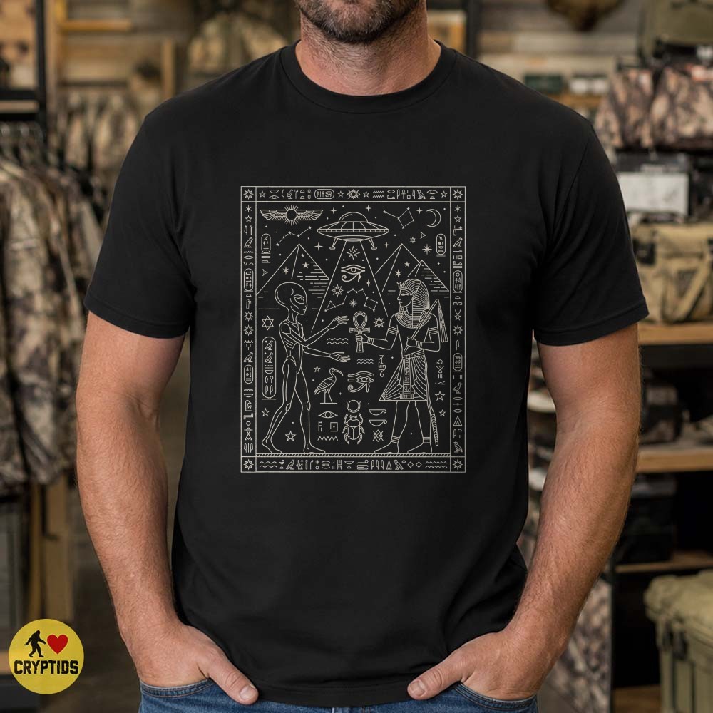 Ancient Egypt Alien UFO T-Shirt, Egyptian Extraterrestrial Mystery 5 Ancient Egypt Alien UFO Shirt, Egyptian Extraterrestrial Mystery