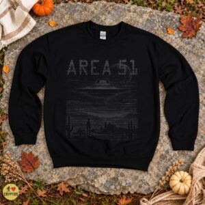 Area 51 Alien Encounter Vintage UFO Glitch T-Shirt 7 Area 51 Alien Encounter Vintage UFO Glitch Shirt