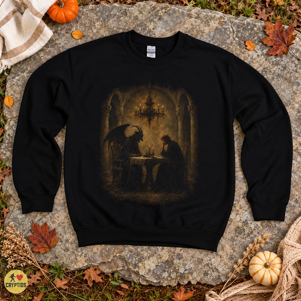 Baphomet Devil’s Bargain Dark Academia Occult Demon T-Shirt 4 Baphomet Devil’s Bargain Dark Academia Occult Demon Shirt