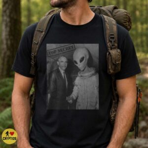 Barack Obama Alien Meeting Shirt, Top Secret Extraterrestrial Contact