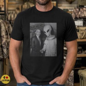Barack Obama Alien Meeting Shirt, Top Secret Extraterrestrial Contact