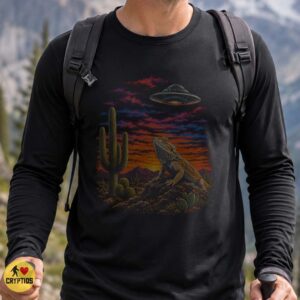 Bearded Dragon UFO Shirt, Desert Alien Encounter