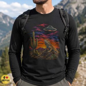 Bearded Dragon UFO Shirt, Desert Alien Encounter