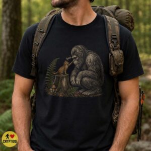 Bigfoot & Cat Nose Boop Shirt Funny
