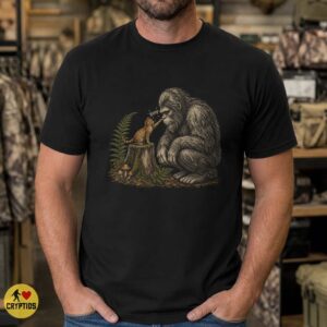 Bigfoot & Cat Nose Boop Shirt Funny