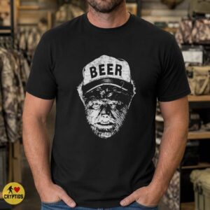 Bigfoot Beer Hat Shirt, Vintage Sasquatch Humor
