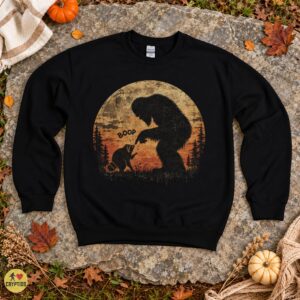 Bigfoot Boops Raccoon Retro Funny Cryptid Shirt