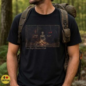 Bigfoot Mothman & Alien Late Night Readers Club T-Shirt 9 Bigfoot Mothman & Alien Late Night Readers Club Shirt