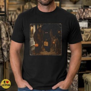 Bigfoot Mothman & Jersey Devil Trick or Treat Halloween T-Shirt 8 Bigfoot Mothman & Jersey Devil Trick or Treat Halloween Shirt