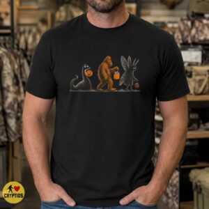 Bigfoot Mothman Nessie Halloween Shirt, Cryptid Trick or Treat