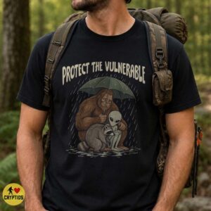 Bigfoot Protect the Vulnerable Shirt, Alien and Raccoon