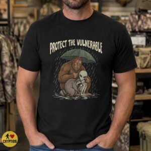 Bigfoot Protect the Vulnerable Shirt, Alien and Raccoon