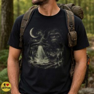 Bigfoot UFO Encounter Space Cosmic T-Shirt 5 Bigfoot UFO Encounter Space Cosmic Shirt