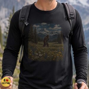 Bigfoot Wildflower Meadow Shirt, Pacific Northwest