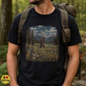 Bigfoot Wildflower Meadow Shirt, Pacific Northwest