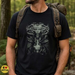 Biomechanical Alien Queen Shirt, Dark Sci-Fi Horror