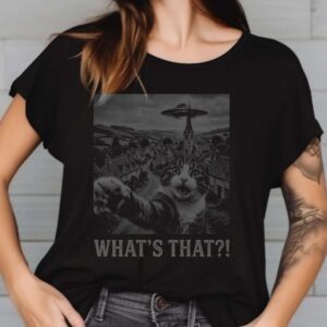 Cat UFO Sighting Photo Shirt, What’s That Alien Encounter