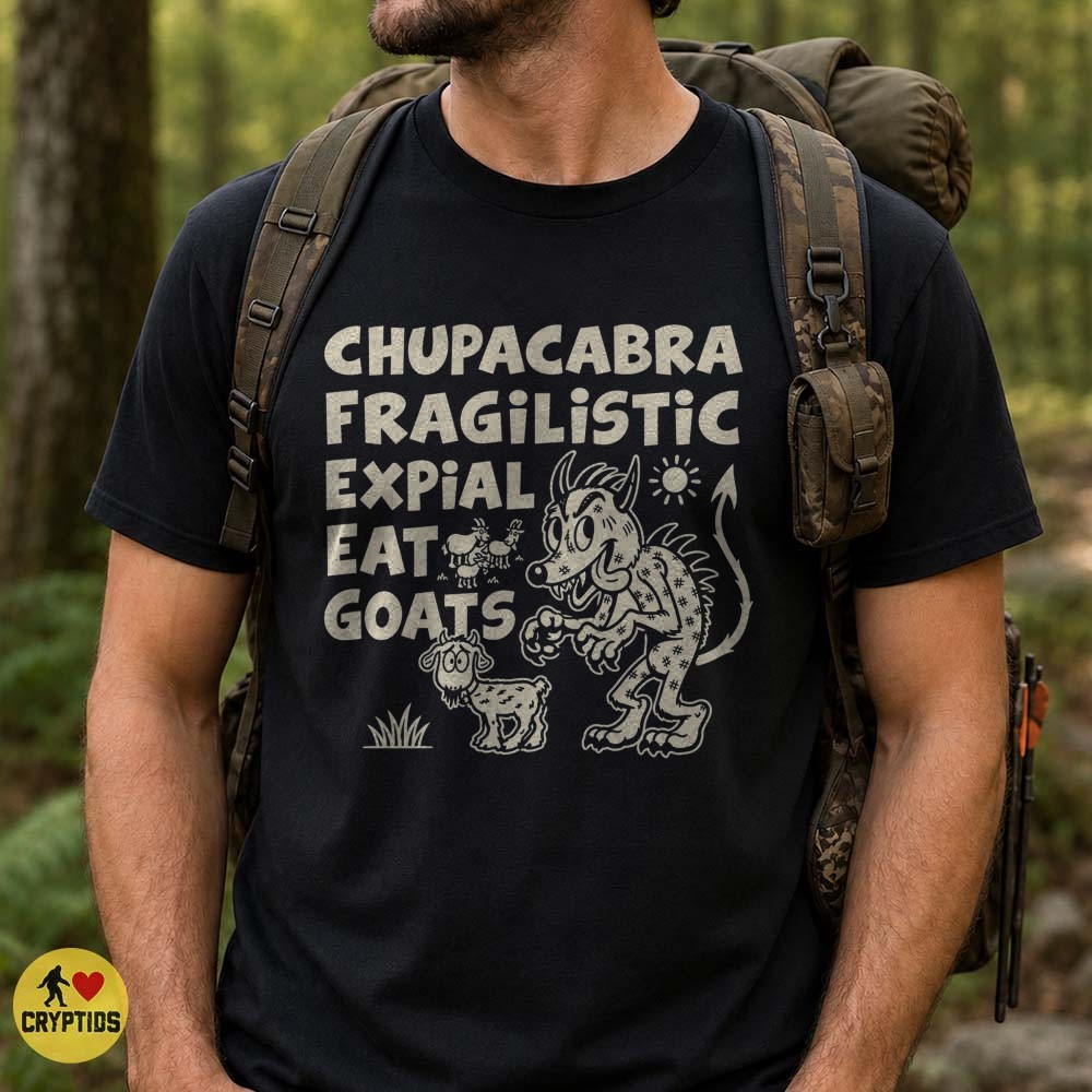 Chupacabra Fragilistic Expial Eat Goats T-Shirt, Mary Poppins Parody 3 Chupacabra Fragilistic Expial Eat Goats Shirt, Mary Poppins Parody