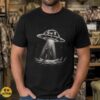 Cow Abducting Aliens UFO Shirt Funny