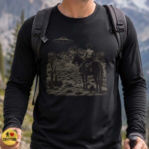 Cowboy UFO Vintage Western Alien Encounter Shirt