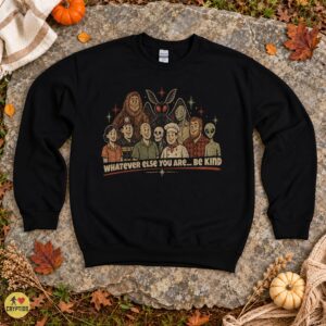 Cryptid Crew Be Kind Bigfoot Mothman Alien Shirt