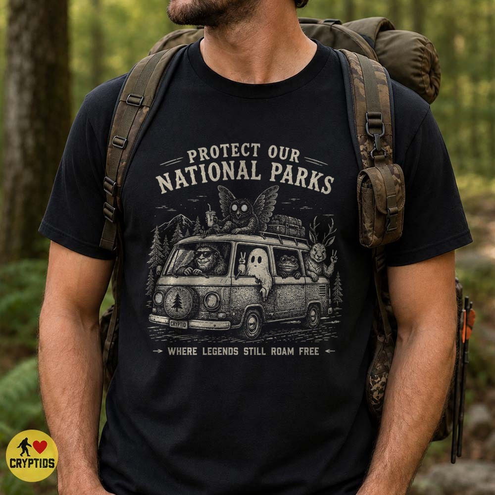 Cryptid National Parks Road Trip T-Shirt, Where Legends Still Roam Free 5 Cryptid National Parks Road Trip Shirt, Where Legends Still Roam Free
