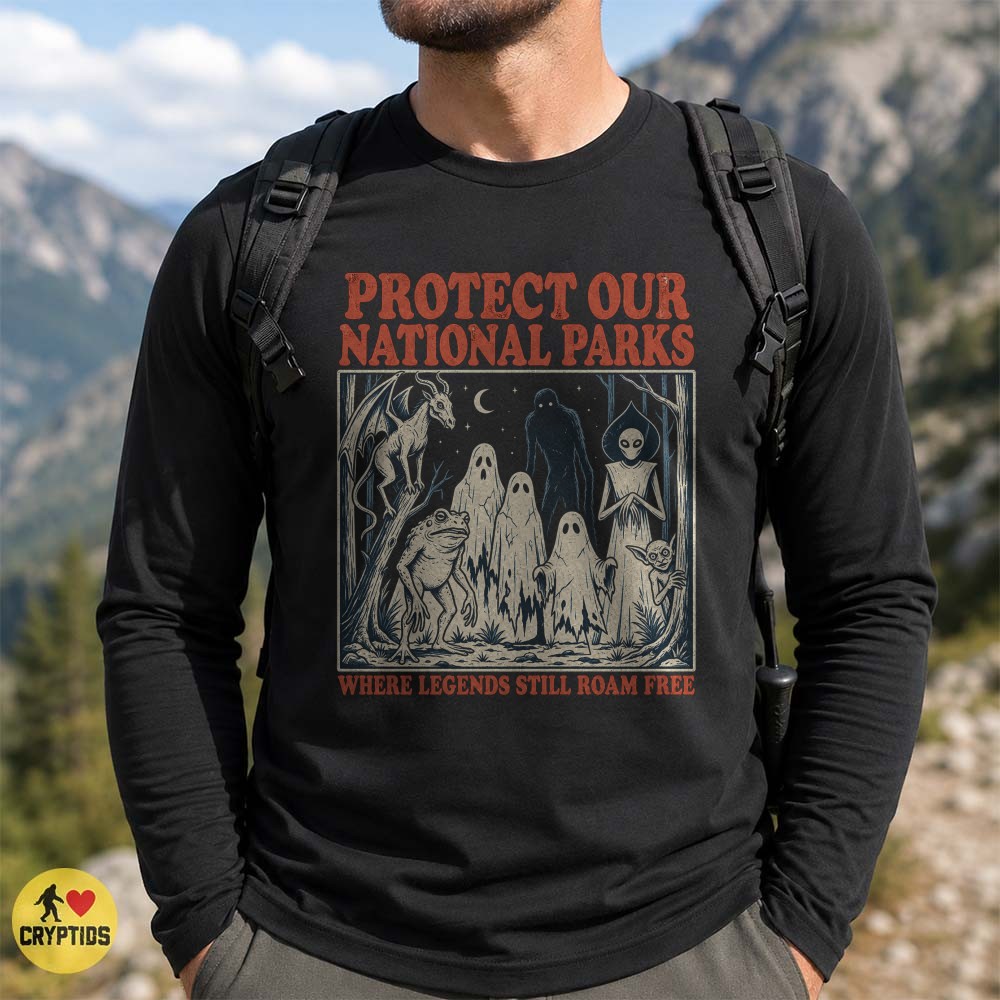 Cryptid National Parks T-Shirt, Where Legends Still Roam Free 3 Cryptid National Parks Shirt, Where Legends Still Roam Free