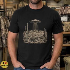 Desert Tortoise UFO Abduction Vintage Alien Desert Shirt