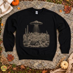 Desert Tortoise UFO Abduction Vintage Alien Desert T-Shirt 7 Desert Tortoise UFO Abduction Vintage Alien Desert Shirt