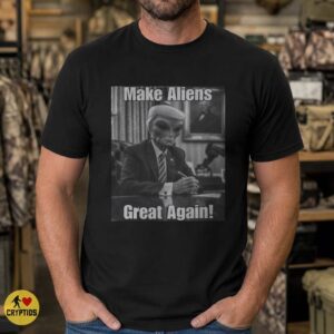 Donald Trump Alien Make Aliens Great Again Shirt Political Satire