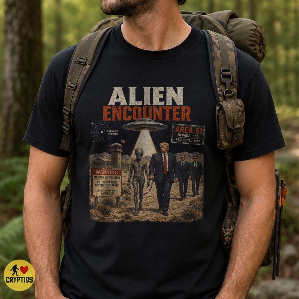 Donald Trump Area 51 Alien Encounter T-Shirt, UFO Sci-Fi 4 Donald Trump Area 51 Alien Encounter Shirt, UFO Sci-Fi