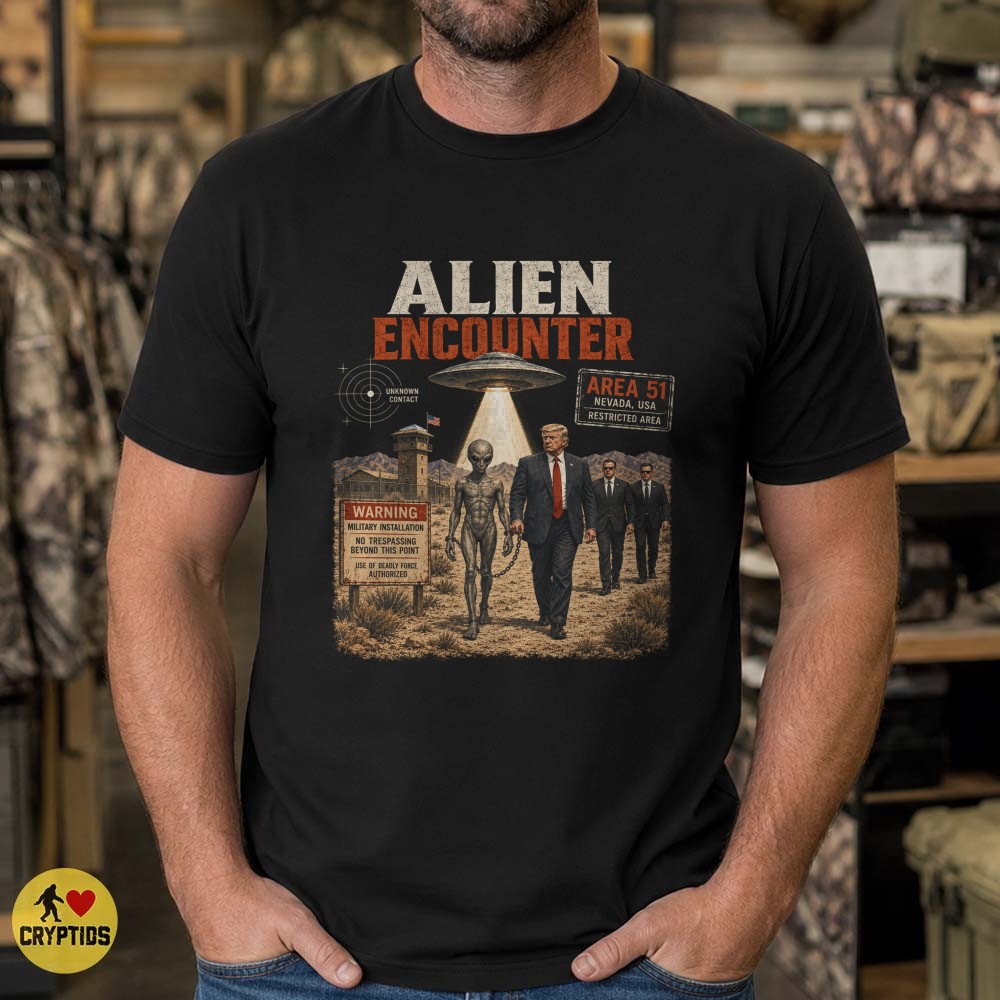 Donald Trump Area 51 Alien Encounter T-Shirt, UFO Sci-Fi 5 Donald Trump Area 51 Alien Encounter Shirt, UFO Sci-Fi