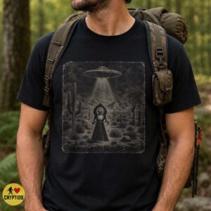 Flatwoods Monster UFO Encounter Shirt, Vintage Desert Sci-Fi