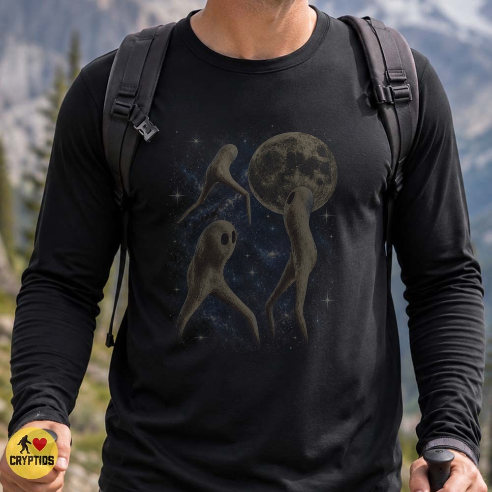 Fresno Nightcrawler Full Moon T-Shirt, California Cryptid 3 Fresno Nightcrawler Full Moon Shirt, California Cryptid