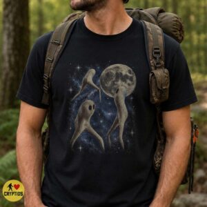 Fresno Nightcrawler Full Moon T-Shirt, California Cryptid 8 Fresno Nightcrawler Full Moon Shirt, California Cryptid