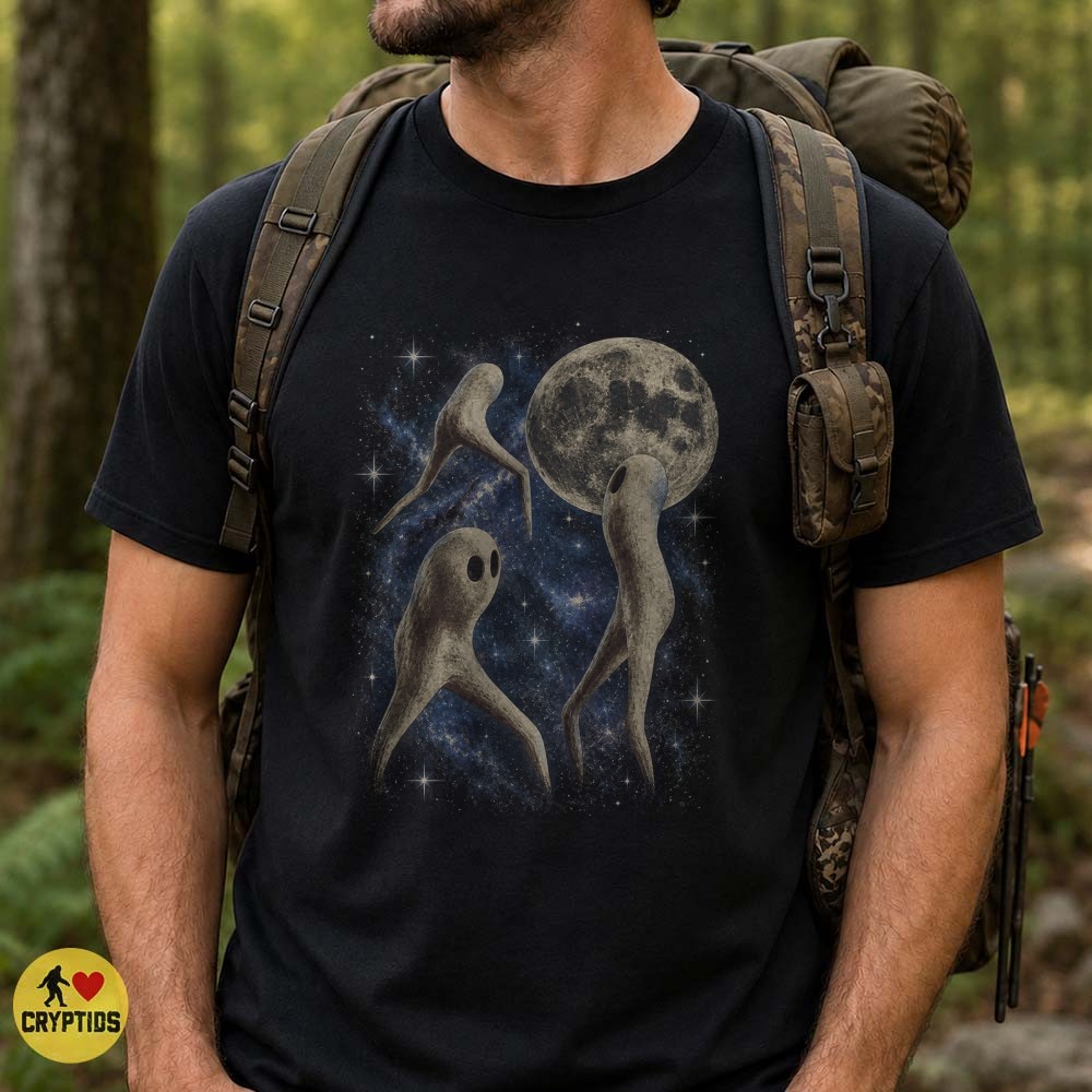 Fresno Nightcrawler Full Moon T-Shirt, California Cryptid 4 Fresno Nightcrawler Full Moon Shirt, California Cryptid