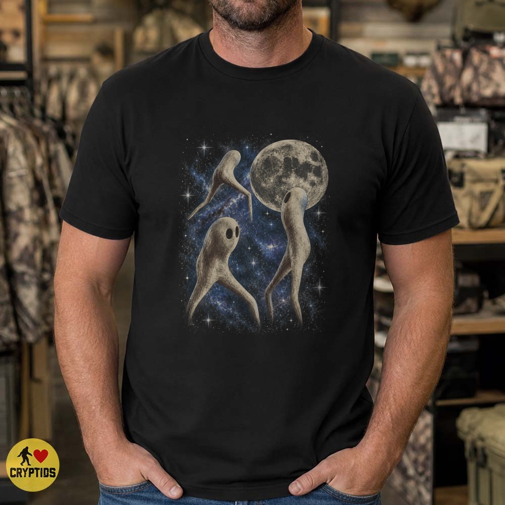 Fresno Nightcrawler Full Moon T-Shirt, California Cryptid 5 Fresno Nightcrawler Full Moon Shirt, California Cryptid