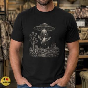 Goose UFO Abduction Vintage Southwestern Alien Shirt
