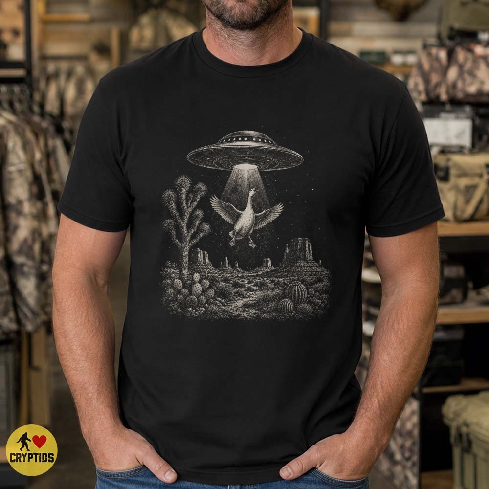 Goose UFO Abduction Vintage Southwestern Alien T-Shirt 1 Goose UFO Abduction Vintage Southwestern Alien Shirt