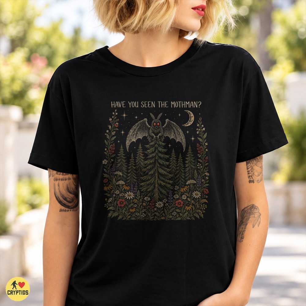 Have You Seen the Mothman Wildflowers T-Shirt 2 Have You Seen the Mothman Wildflowers Shirt