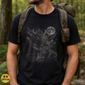 Hodag Rhinelander Wisconsin Full Moon T-Shirt, Vintage Cryptid Northwoods 6 Hodag Rhinelander Wisconsin Full Moon Shirt, Vintage Cryptid Northwoods