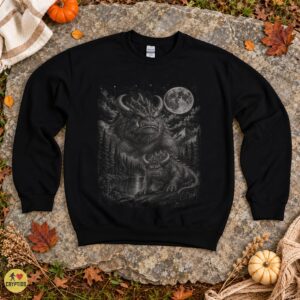 Hodag Rhinelander Wisconsin Full Moon Shirt, Vintage Cryptid Northwoods