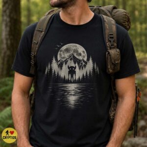 Hopkinsville Goblin Full Moon Dark Forest Alien Cryptid T-Shirt 8 Hopkinsville Goblin Full Moon Dark Forest Alien Cryptid Shirt