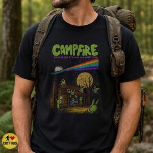 Hopkinsville Goblins Campfire Retro UFO Alien 1950s T-Shirt 6 Hopkinsville Goblins Campfire Retro UFO Alien 1950s Shirt