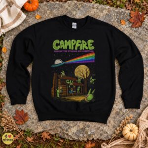 Hopkinsville Goblins Campfire Retro UFO Alien 1950s T-Shirt 7 Hopkinsville Goblins Campfire Retro UFO Alien 1950s Shirt
