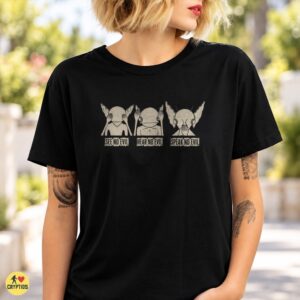 Hopkinsville Goblins See No Evil Hear No Evil Speak No Evil Shirt