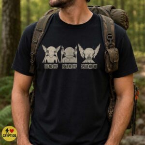 Hopkinsville Goblins See No Evil Hear No Evil Speak No Evil Shirt