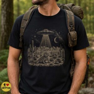 Horned Lizard UFO Shirt, Vintage Desert Alien Encounter